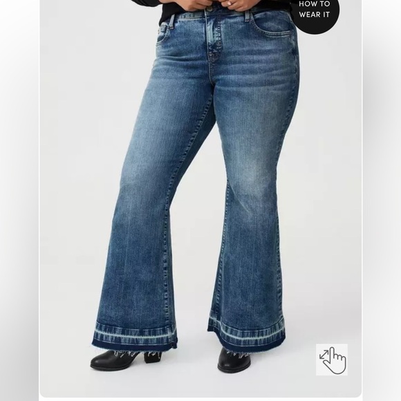 torrid Denim - Torrid mid-rise flare jeans size 24S